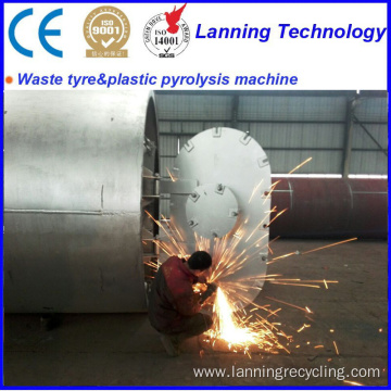 waste tyre pyrolysis recycling to fuel  machines